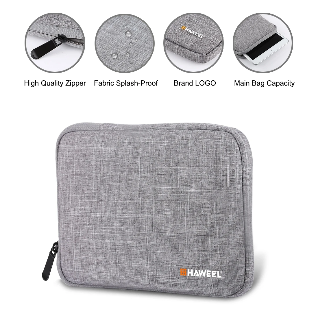 Enhanced Tablet Sleeve Case - Shockproof Zipper Briefcase Pouch