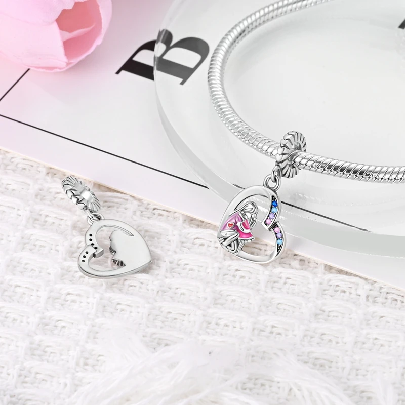 925 Silver Heart Charm 5