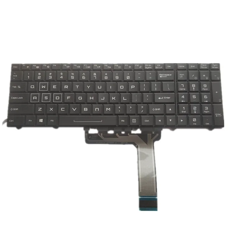 Совершенно новая клавиатура для ноутбука Clevo P750 p751 p755 P770 p771 p775 p870 p750tmg P750TM1-G dm-g ZM, черная, английская, американская, с подсветкой (art.: 3920c768ef2fc) - 3920c768ef2fc