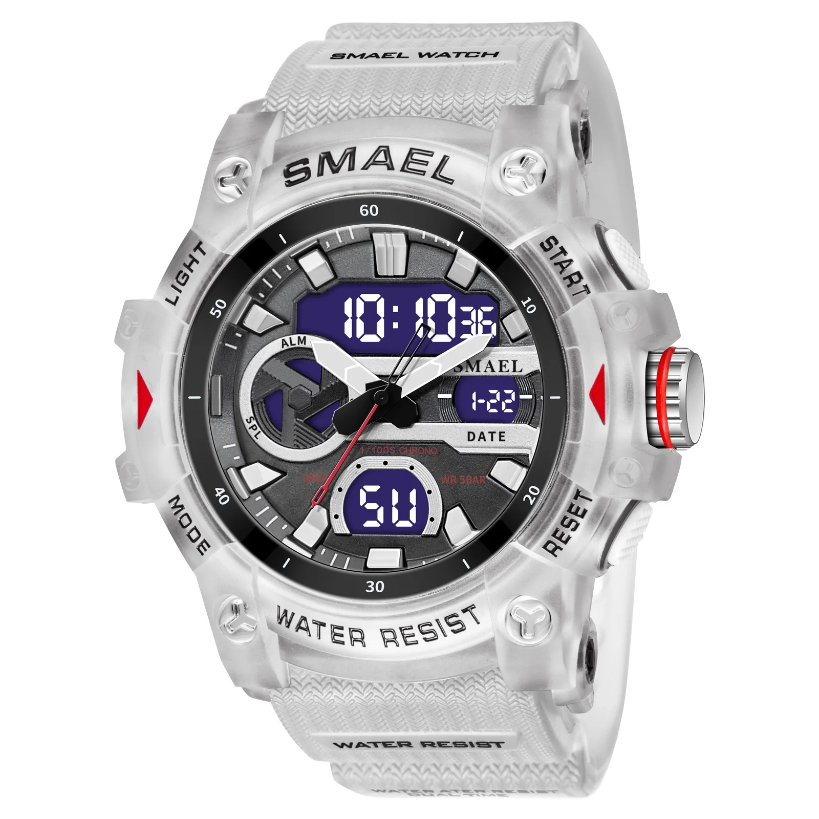 Multifunctional Dual-Movement Sports Electronic Watch For Men