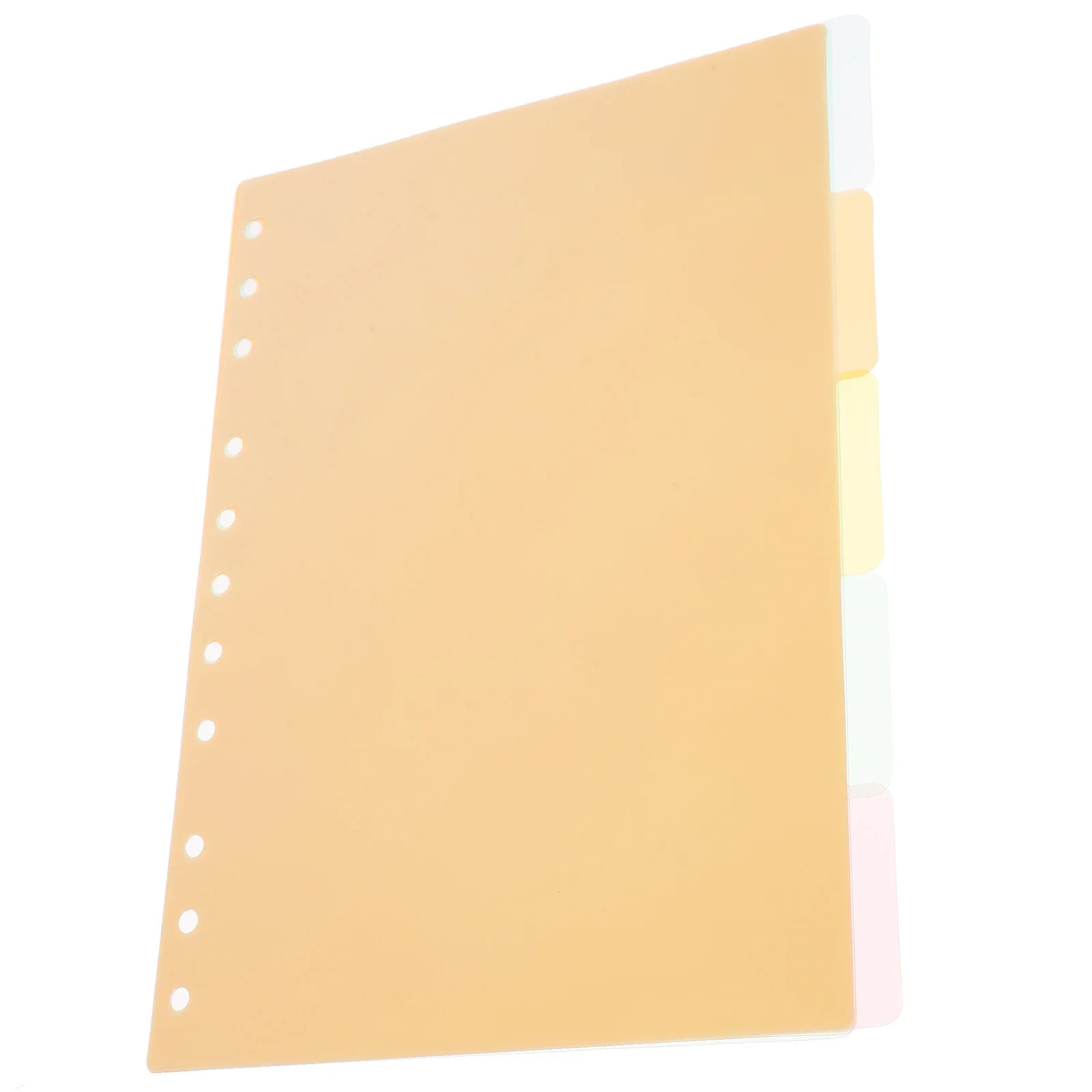 

5 Sheets Labels Classification Divider Board Page Dividers Book Binder Plastic Folder