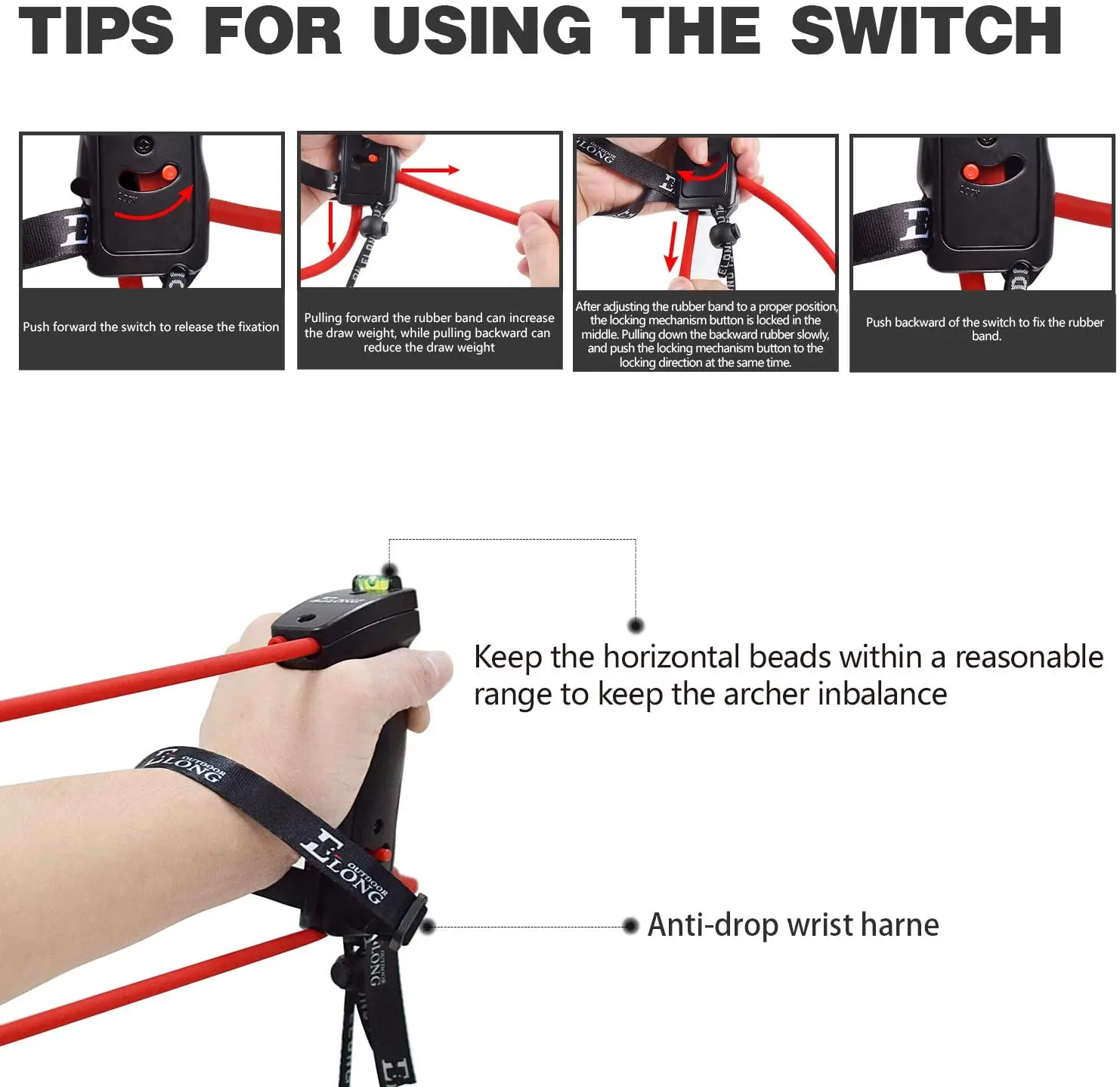 Archery Trainer Band Training - Portable Bow Riser Handle - 9 to 19 lbs Tension Adjustment Suitable for Left and Right Hand 5