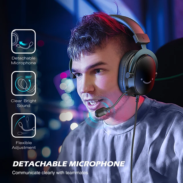 FIFINE Headset,3.5 mm jack&USB with 7.1 Surround switch for PC/MAC/PS4/PS5 - AliExpress