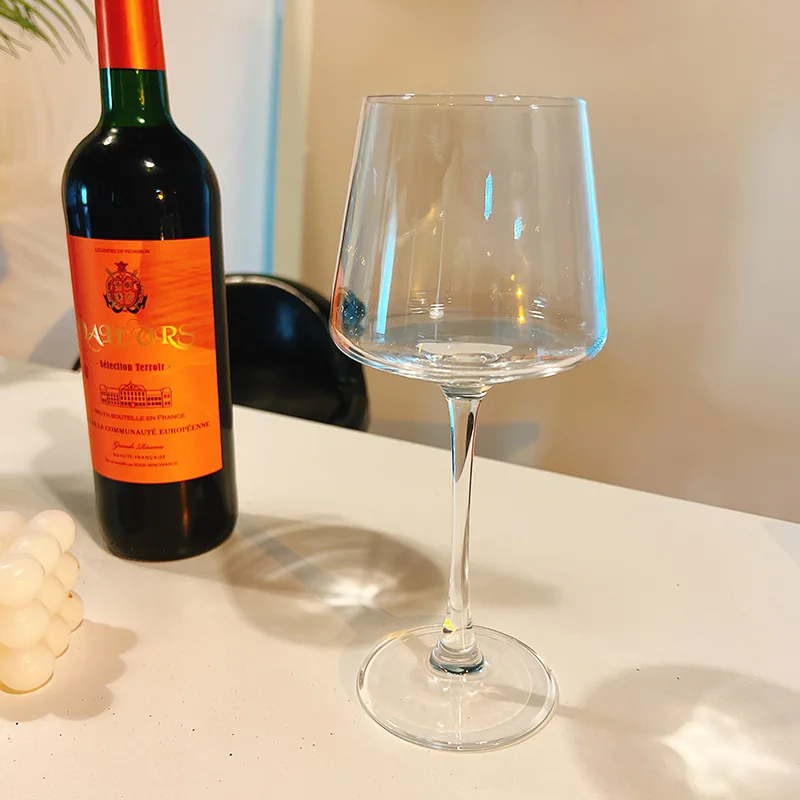 1pc Burgundy Crystal Cup Glass Red Wine Glass Goblet Grape Glass Home Nordic Style Handmade Lead-free Premium Wine Glass