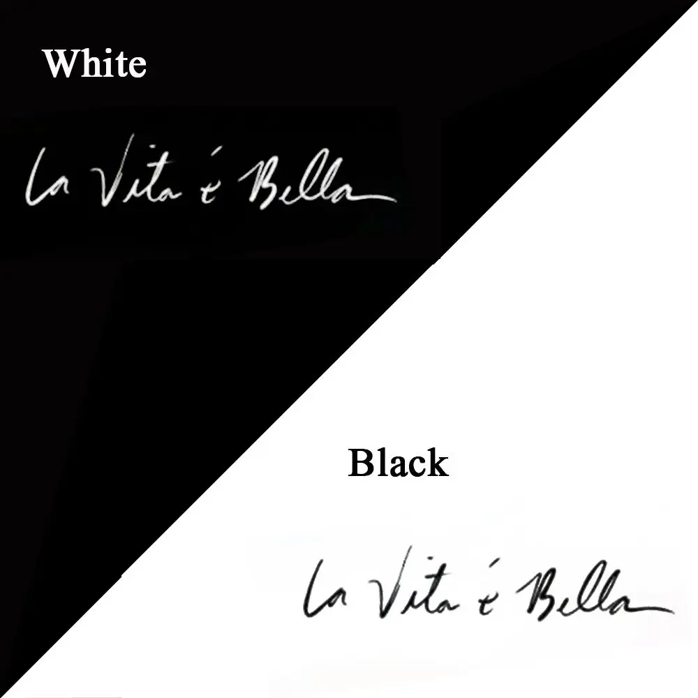 La Vita e bella Beautiful Life New Cool Style Car Sticker Vinyl Body Decor Wall Reflective Sticker Label Decal Personality