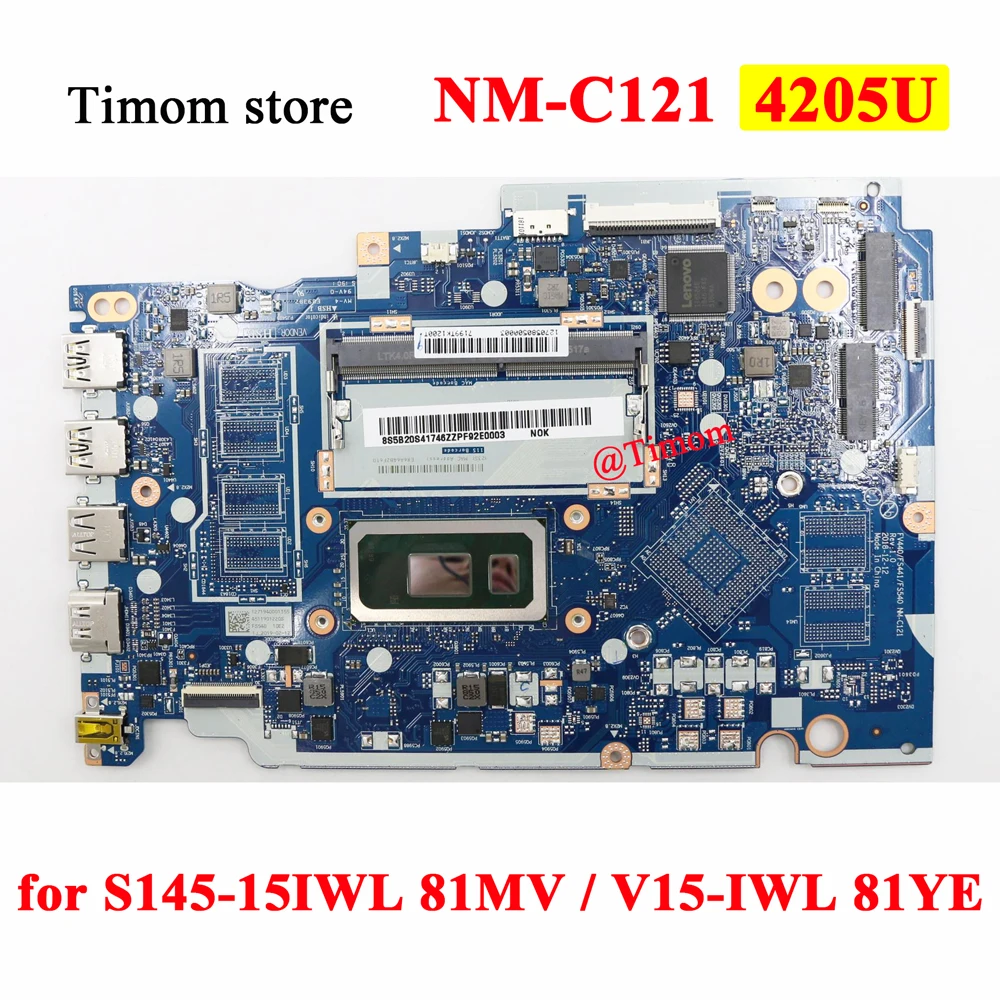 

4205U для Φ 81MV S145-15IWL 81YE Встроенная Материнская плата V15-IWL 5B20S41745 5B20S41746