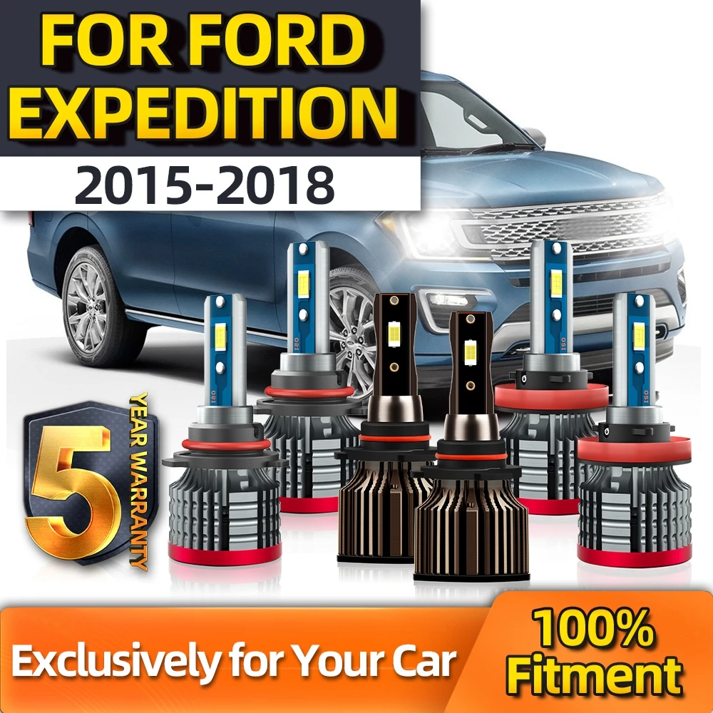 

Crossfox For Ford Expeditio 2000LM CSP 12V 6000K Bubs High 9005 Low H11 Fog Light 9145 Plug-N-Play Bulbs 2015 2016 2017 2018
