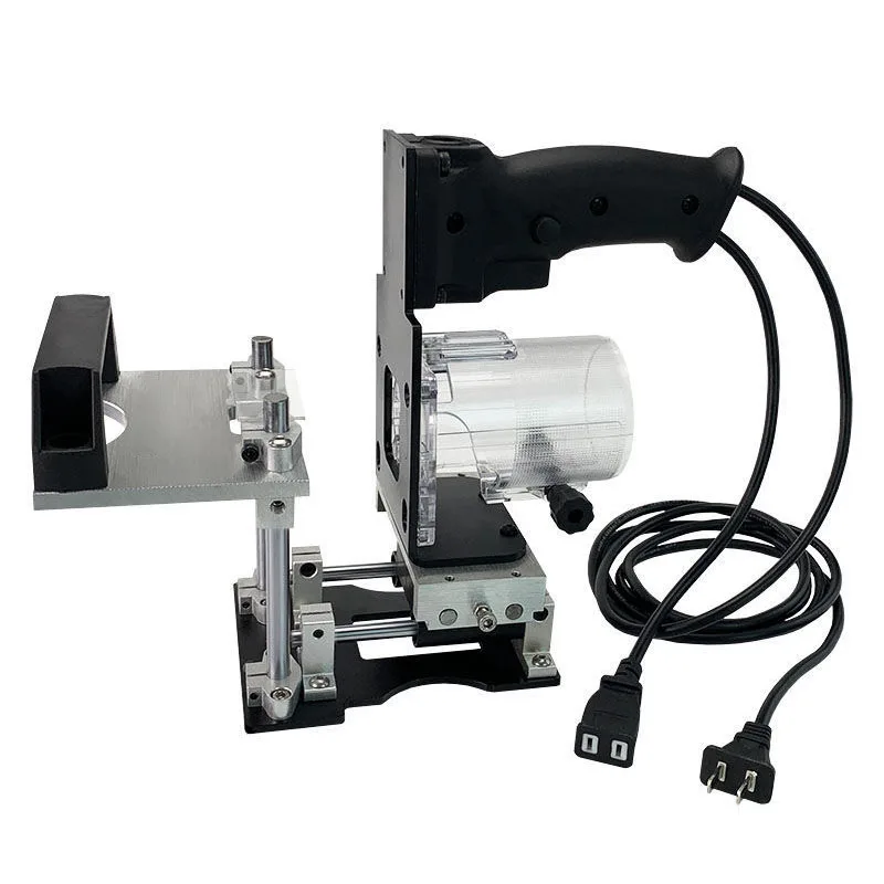 2 in 1 Slotting Bracket Invisible Fasteners Woodworking Trimming Machine Hole Slotting Wardrobe Cupboard Punch Locator New