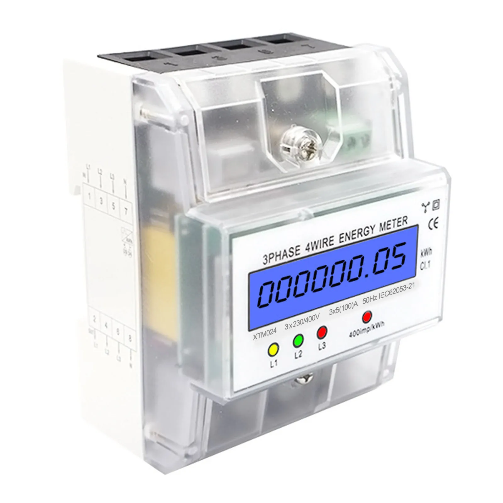 

Accessories Electric Meter 3X230V ABS Digital Electricity Meter Three-phase 1pcs 230/400V 5-100A LCD Brand New