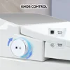 Smart Toilet, Heated Seat Automatic Flush Tank Less Toilet Without Bidet, with Foot Sensor Flush, Power Outage Flushing, Soft 5