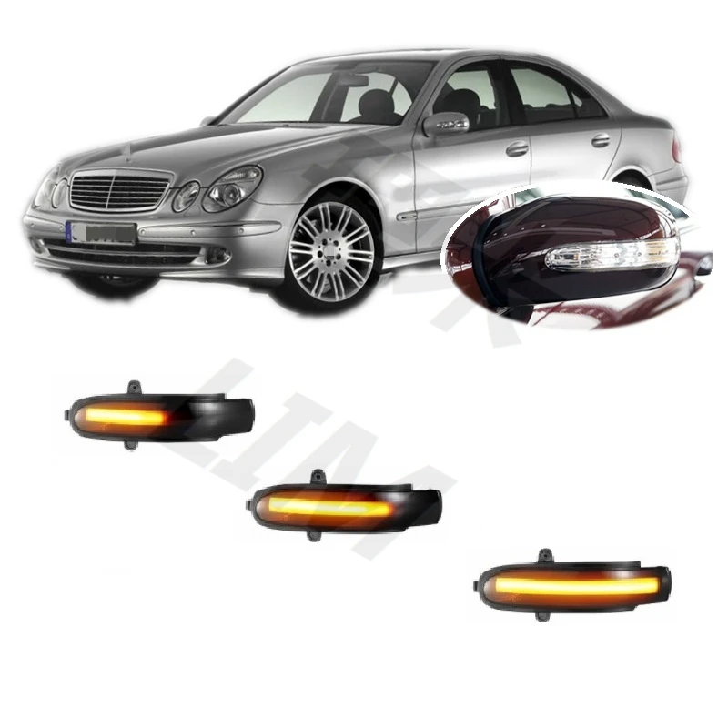 

for Mercedes Benz E Class W211 S211 VF211 2002 2003 2004 2005 2006 2007 2008 2009 Dynamic LED Mirror Turn Light Signal Lamp