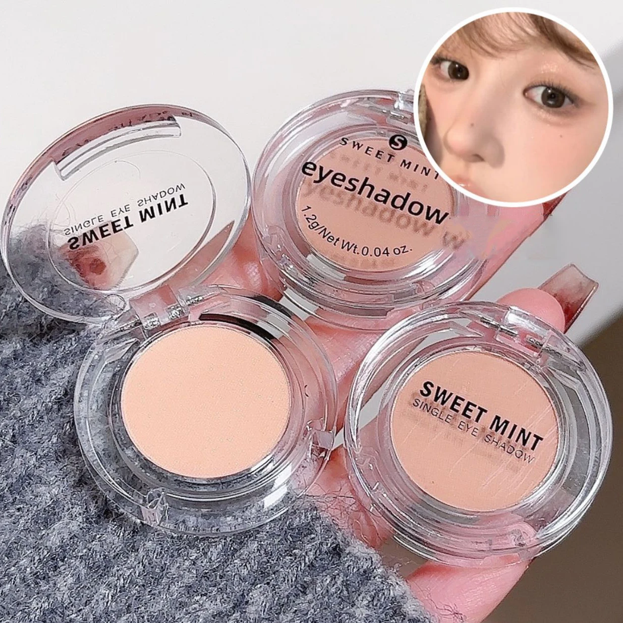 Natural Matte Expanding Undereye Single Eye Shadow Palette Apricot Nude Pressed Powder Protruding Lying Silkworm Daily Makeup eye shadow,eye shadow plate