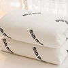 1 pc Quilted Mattress Cover Letter Embroidery Bed Cover Mattress Protector 2024 Class A Soybean Fiber Quilted Fitted Bed Sheet 5