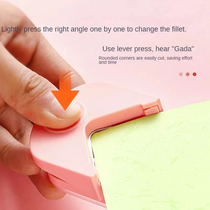 Taglierina per Angoli Arrotondati R4, Perforatore Portatile per Carta, Utensile per Bordi Angolati, per Foto, Scrapbook, Ufficio, Fai-da-Te, Artigianato - immagine 3