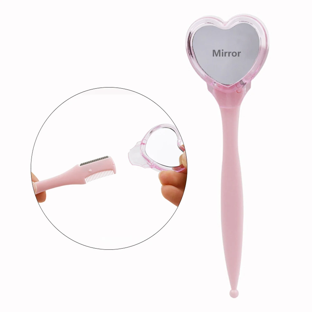 1Pcs Safe with mirror Ladies Face Shaver Eyebrow Trimmer Blade Anti-Scratch Razor Makeup Tools Eyebrow Trimmer Face Razor for Wo