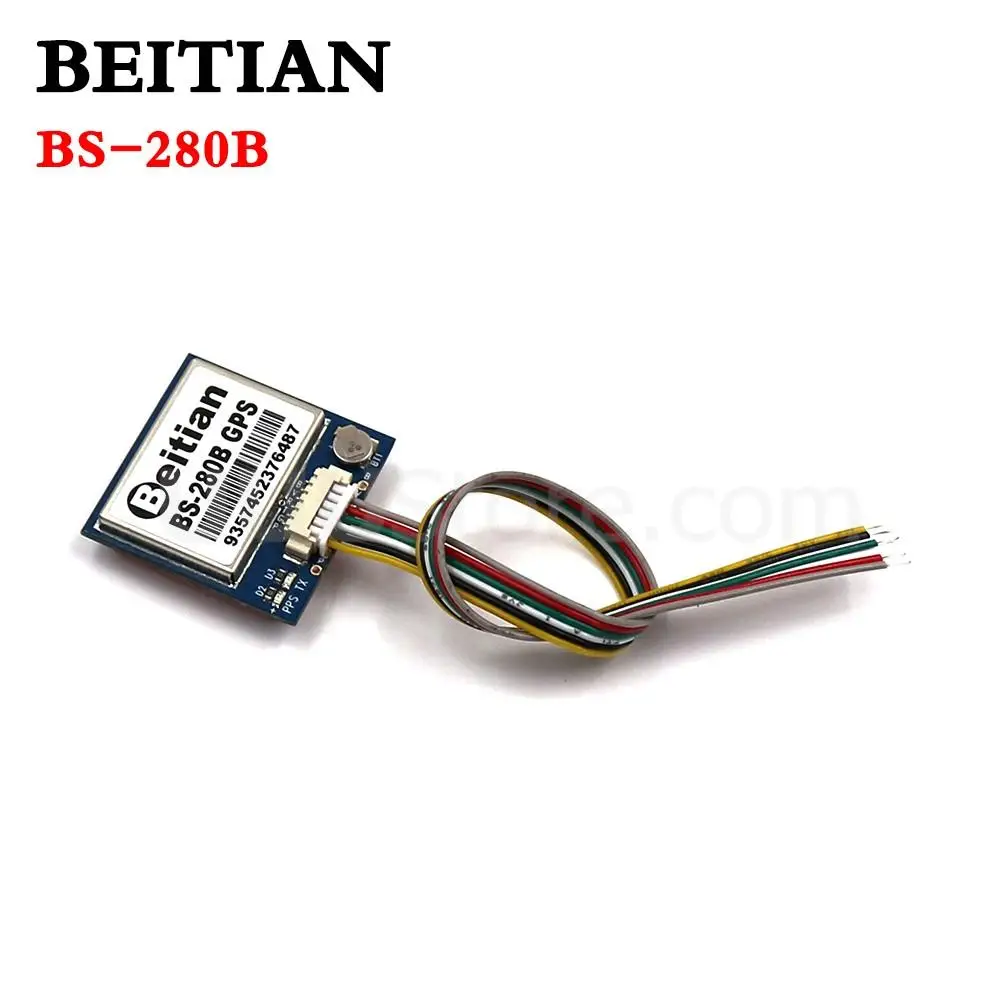 BEITIAN BS-280B GPS Module RS-232 level chipset 28*28*8mm 11.5g with 4M FLASH with cable for FPV RC drone & RC Airplane& RC toys 6