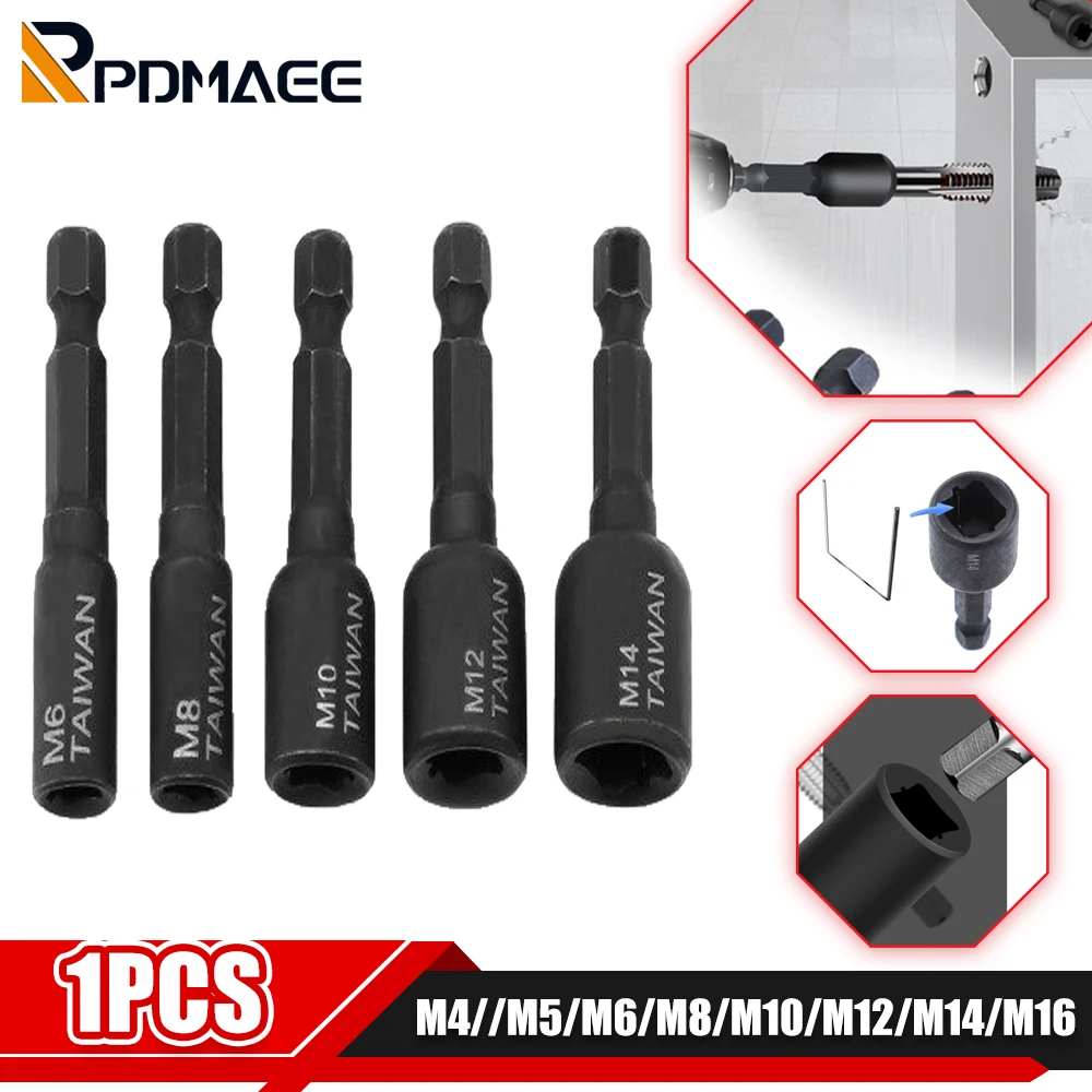 Screw Tap Socket Adapter Metric Tap Die Set Taps Adapter Drill