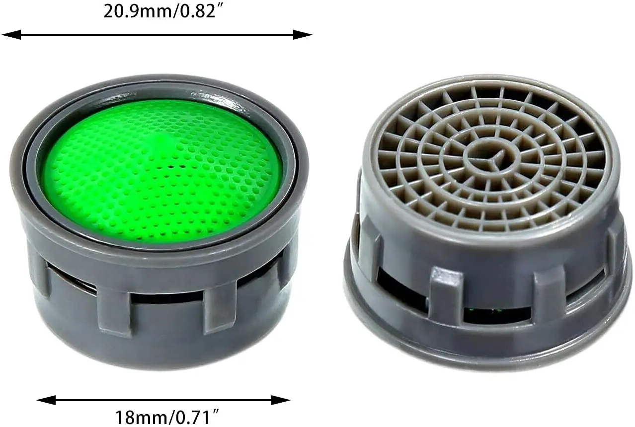 20 pçs torneira da bacia filtro-torneira aerador-torneira de inserção de plástico bocal de substituição filtro-torneira fluxo restritor peças de reposição