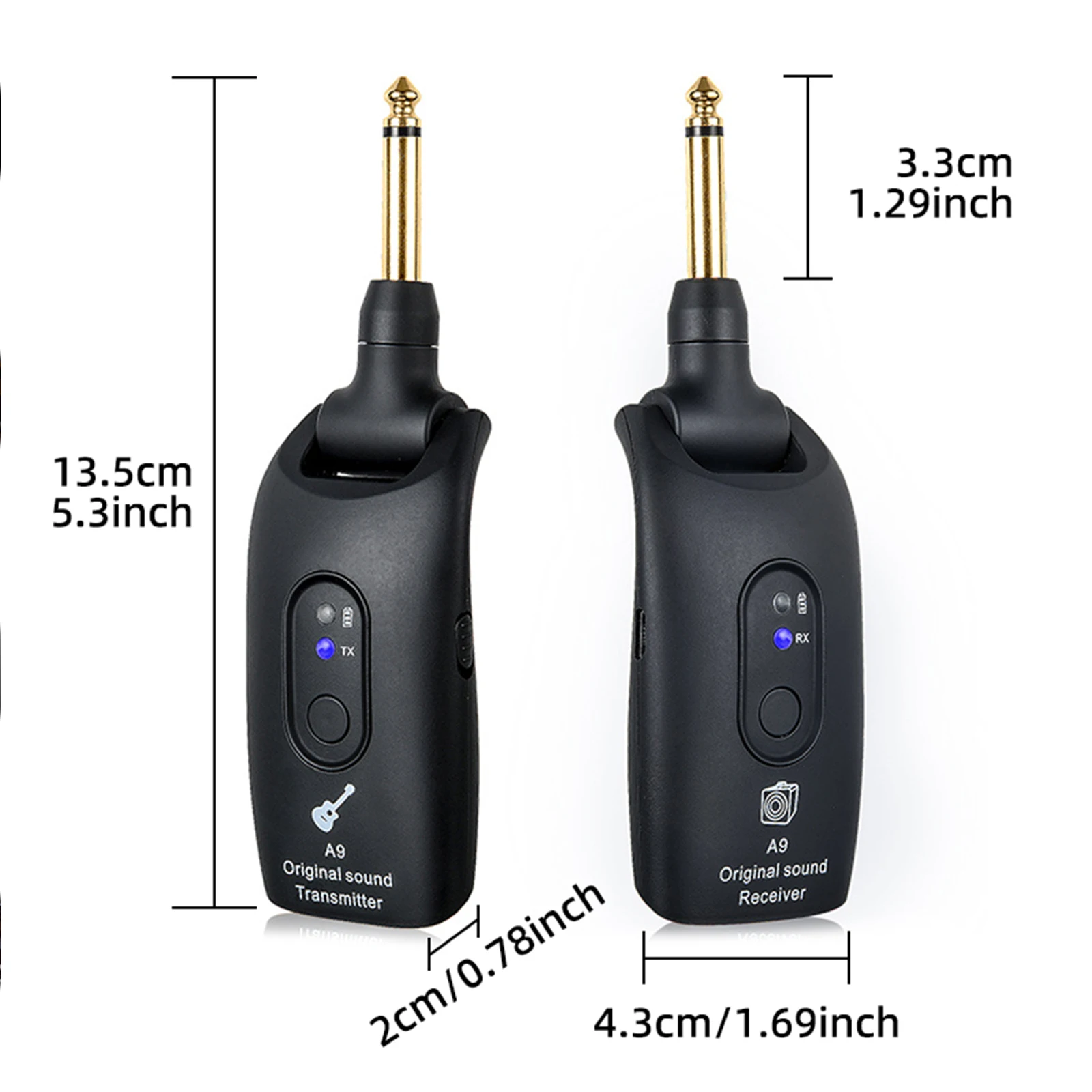 일렉트릭 기타 무선 수신기 2.4GHz 기타 무선 시스템 픽업 전기 음향 범용 악기 액세서리