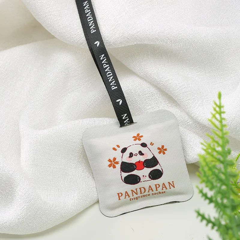 2PCS Panda Aromatherapy Sachet Fresh Odor Removal Car Bedroom Wardrobe Fragrance Lasting Fragrance Pendant