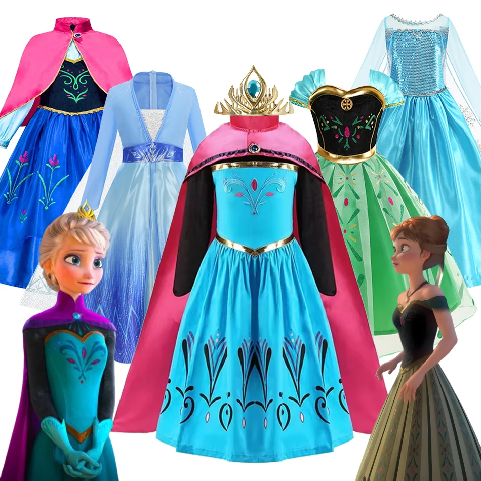 Déguisements Elsa et Anna Reine des Neiges - Robes Enfants