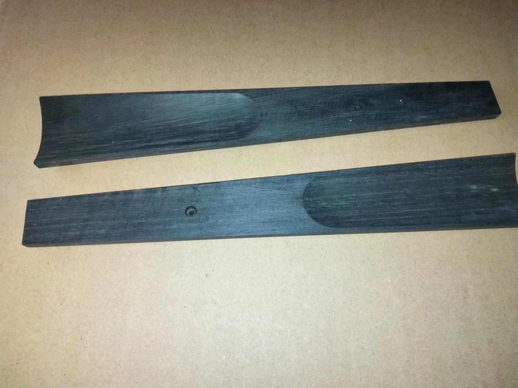 1 Pz Viola Fingerboard 310Mm Di Lunghezza Ebano Fingerboard Nero Ebano Viola Parts