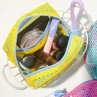 Sac de rangement Dopamine à la mode, voyage d'affaires, sac de maquillage Portable en maille de grande capacité, rouge à lèvres, écouteurs, porte-monnaie 3