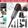 Handheld Wireless Vacuum Cleaner 9000pa Electric Air Blower Compressed Air Duster Wet/Dry Cordless Mini Cleaner for Car Keyboard 1