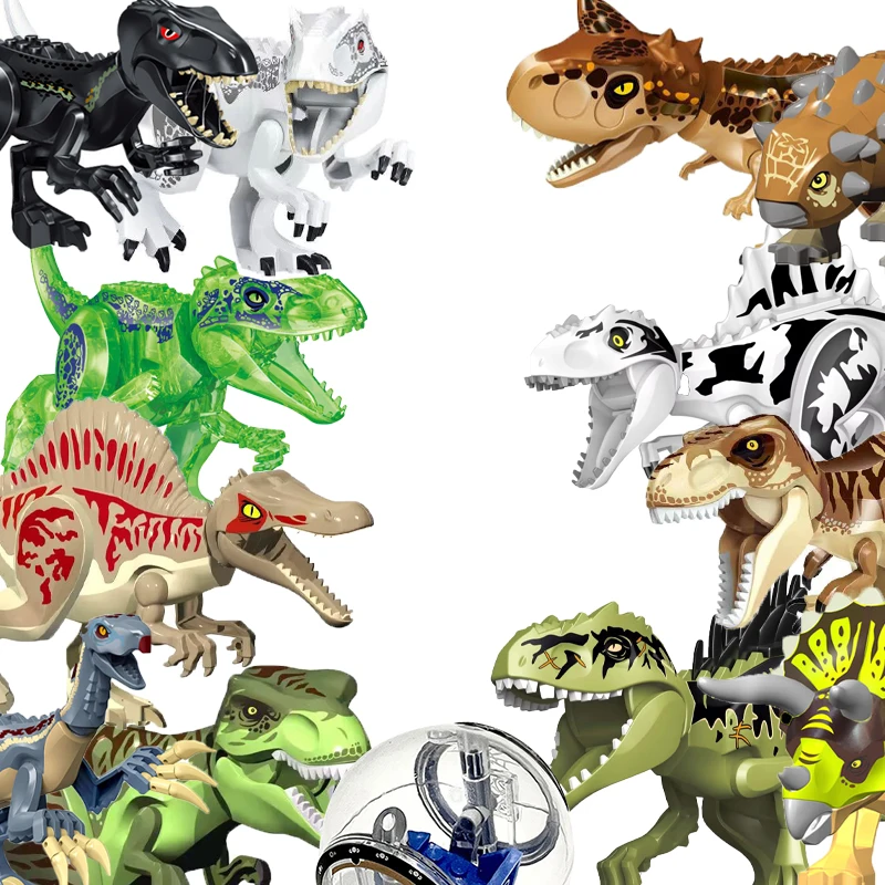 Jouet Dinosaure Compatible avec Lego - 8 Figurines Jurassic World