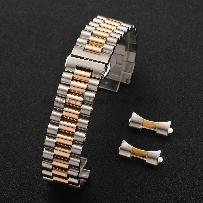 Premium Stainless Steel Watchband Replacement - Arc Interface Wristband Bracelet