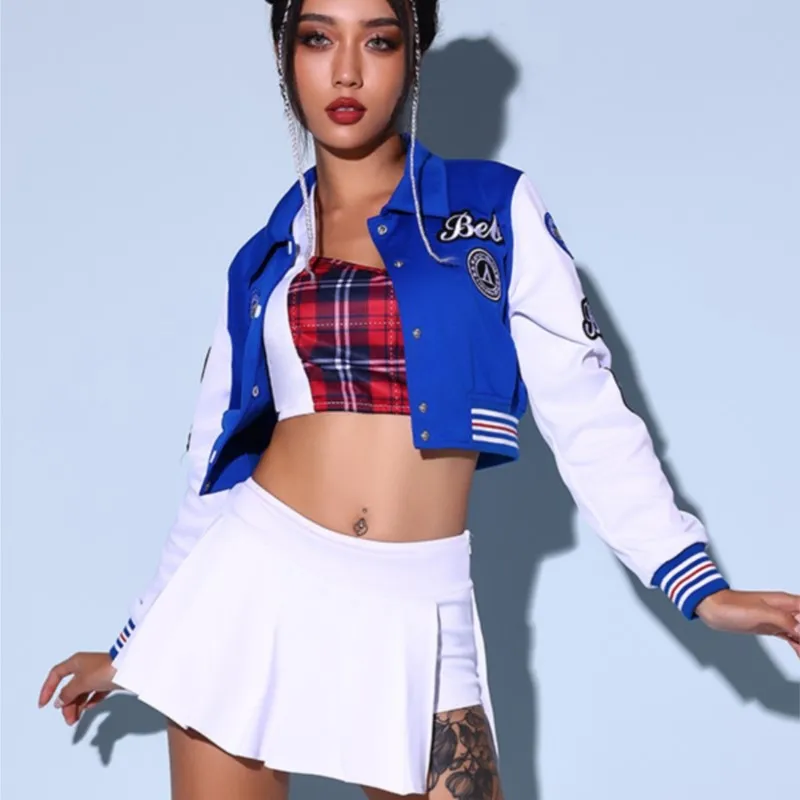 

Jazz Dance Women's Team Sports Style Annual Meeting Performance Wear Cheerleading Split Exercise Clothing
