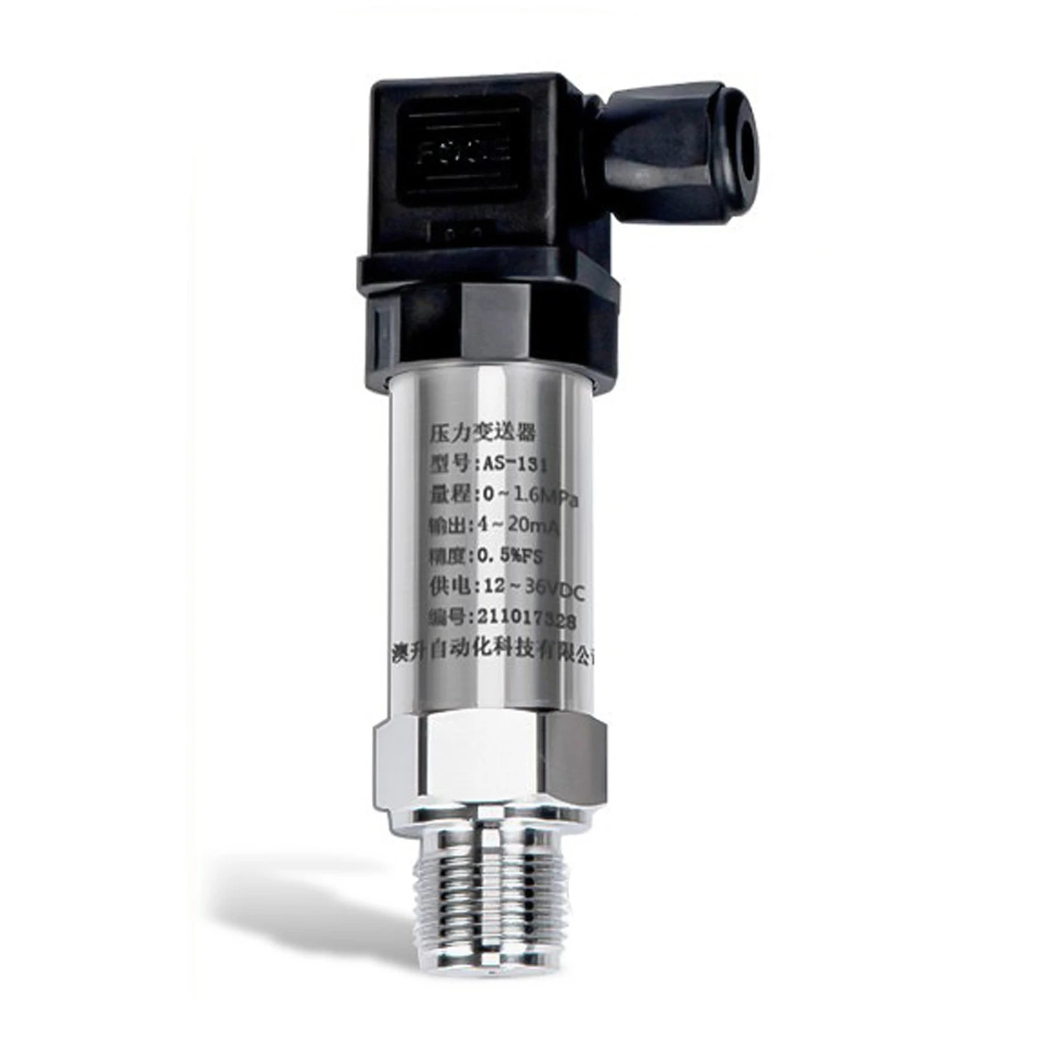 Aoseng 4 20ma Diffusion Silicon Pressure Transmitter Water Hydraulic