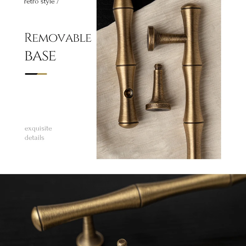 solid brass drawer handle for wardrobe furniture
