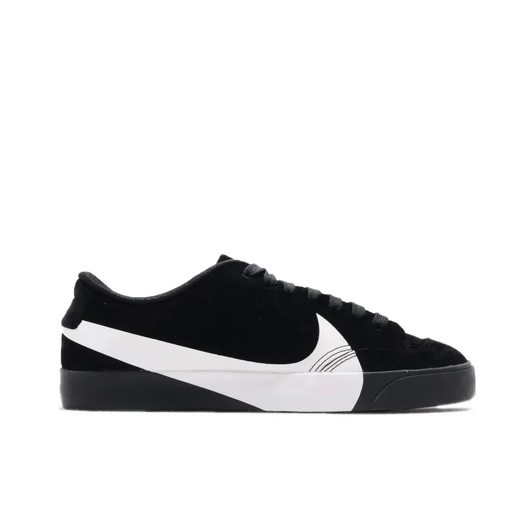 Nike Blazer low Women sneakers Comfortable and hardwearing casual shoes Classic Retro Trend casual shoes Lightweight Black&White