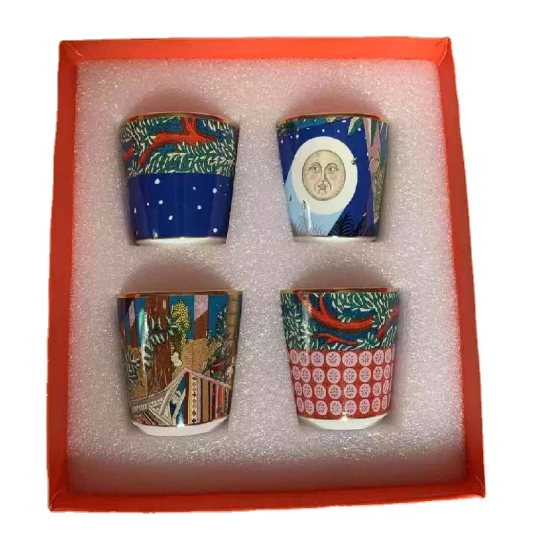 Juego De Tazas De café Y Plato para el hogar, Juego De té Y leche De China De hueso europeo, regalo para amigos Y novias