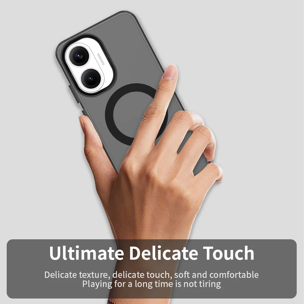 Magsafe Frosted Clear Slim Protective Candy Magnetic Phone Case