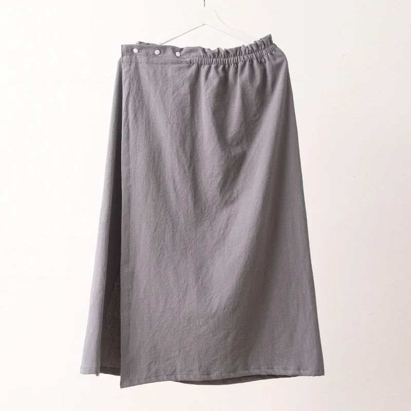 Absorbent Sling Bathrobe Salon Beauty  Bath Skirts PajamasShower Bathroom Quick Dry Towel Wearable Bath Breathable Flax