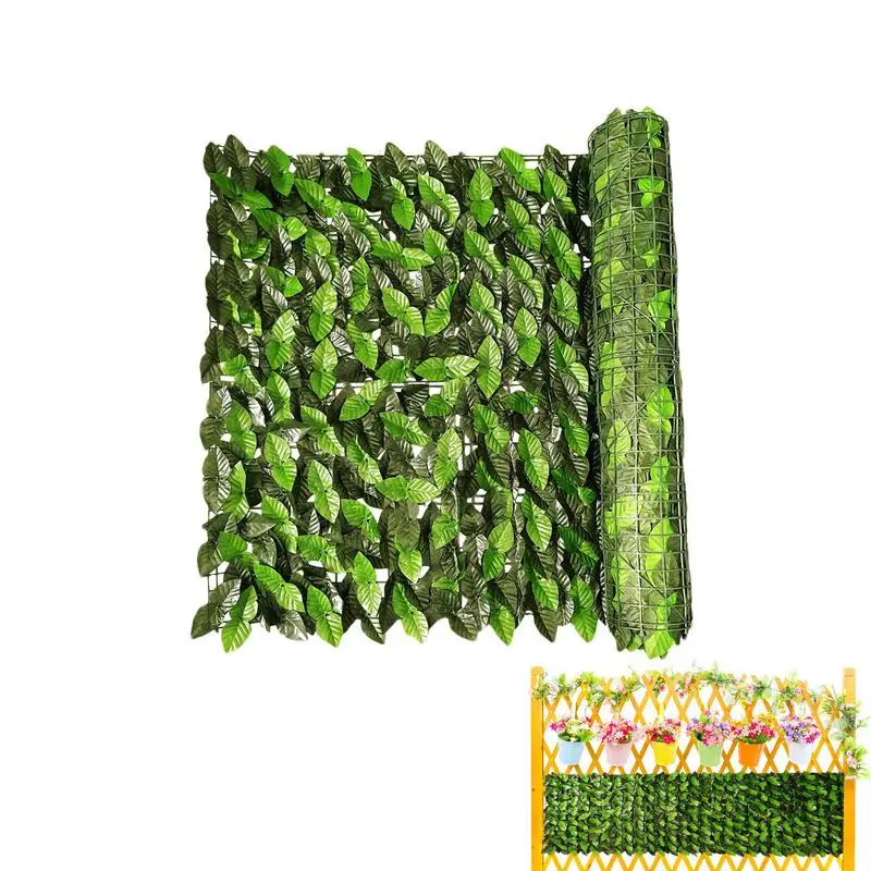 

Garden Border Green Artificial Ivy Edge Fence Borders Fence Screen Flexible Protective Garden Lawn Panel Decor Folding Fences As