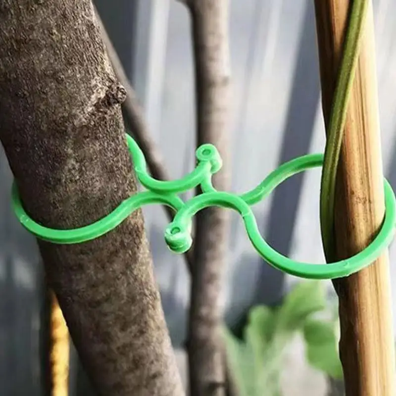50/100pcs Vine holder Clips 8-Shaped buckle Plant Holder Cucumber vine stand Clips for Climbing Plants Stem support garden tool