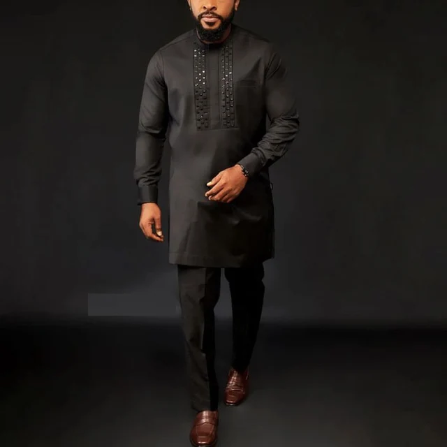 Chidi Dashiki Long Sleeve Shirt and Pant