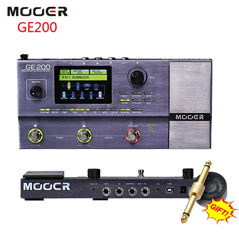 

Моделирование усилителя MOOER GE200 и педаль для гитары с несколькими эффектами
