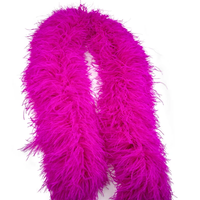 20ply Fluffy Ostrich Feather Boa Shawl Natural Ostrich plume Decoration  Ribbon Scarf for Bride Dresses Accessories Customized