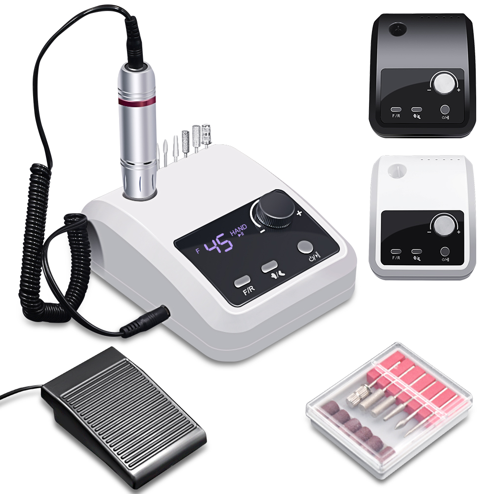 45000 RPM Electric Nail Drill Machine for Nails Electric File HD Display Metal Manicure Pen Professional nail lathe Sander
