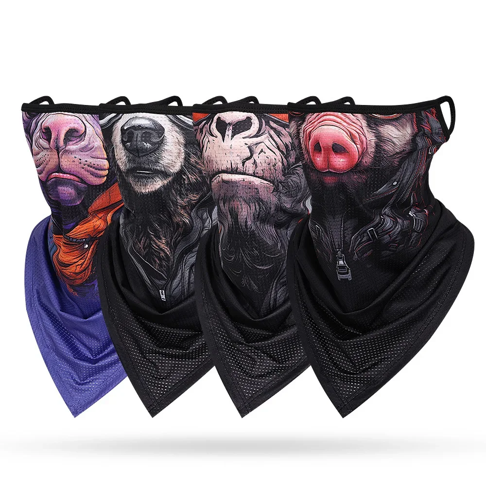 

Face Mask for Men and Women, 3D Dog Cat Tiger Orangutan Print, Earloops, Face Cover, Outdoor Cycling, Motorcycle, Neck Gaiter