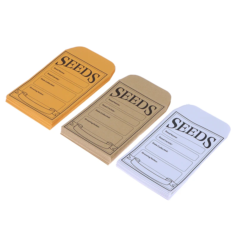 Kraft Paper Bag For Vegetable Seeds 20 Pcs seed storage bags