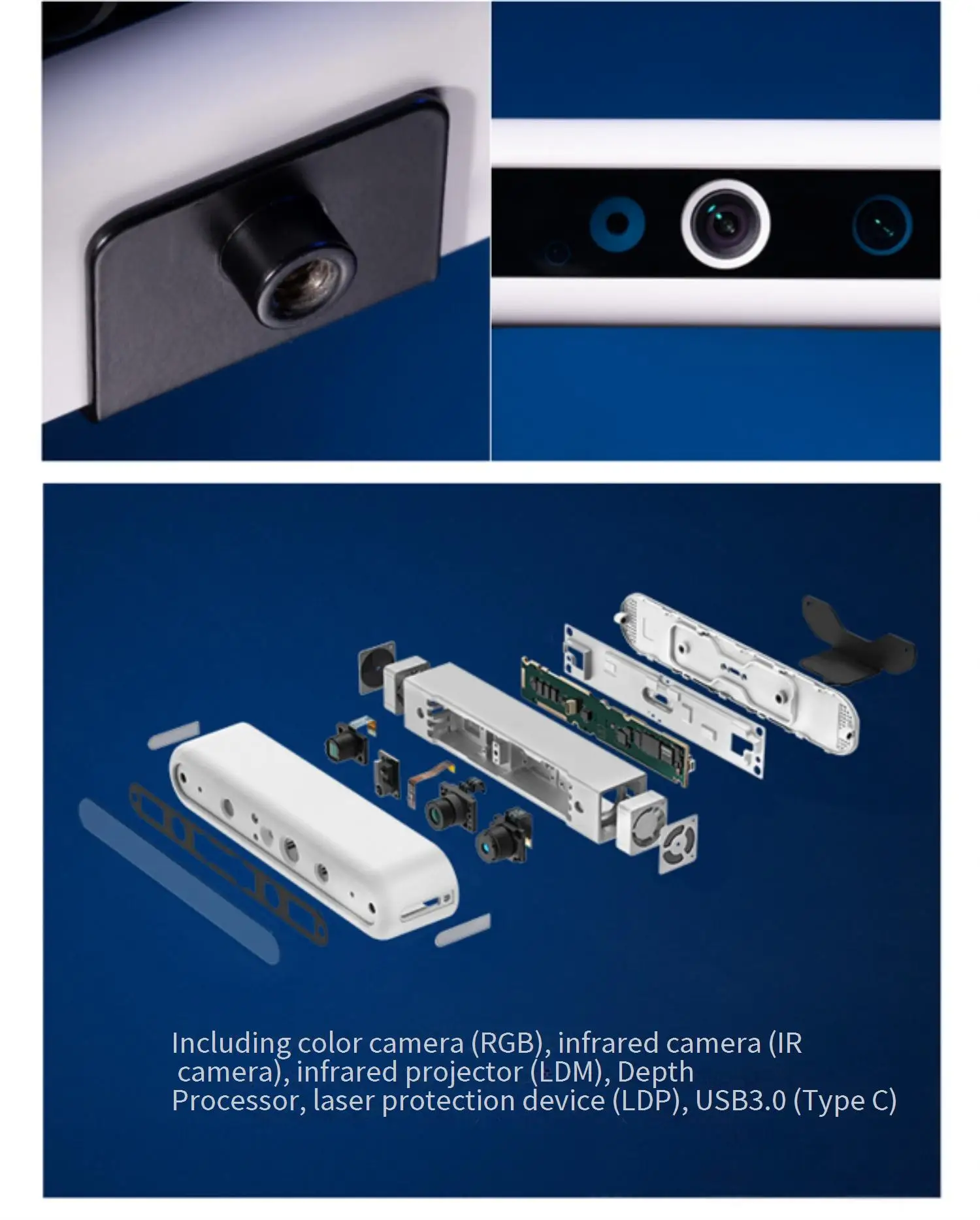 ORBBEC Astra + depth camera, suitable for robot vision empowerment, face recogni