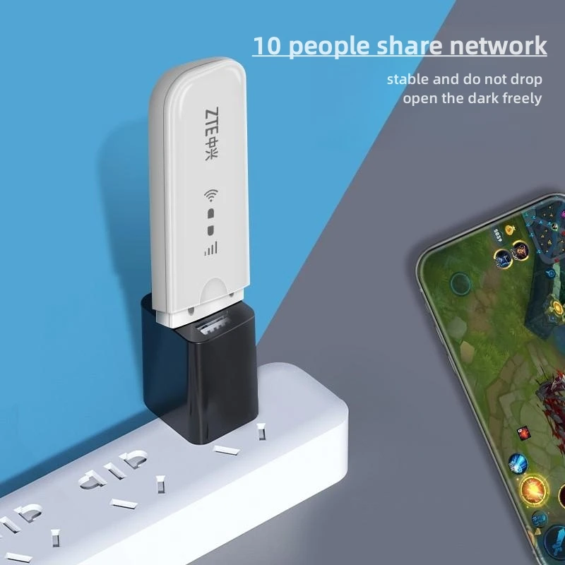 Zte Mf79n Desbloqueado Wifi Usb Modem ao ar Livre 4g Lte Router 150mbps Dongle com Slot para Cartão Sim Adaptador sem Fio para Casa e Escritório - Imagem 3