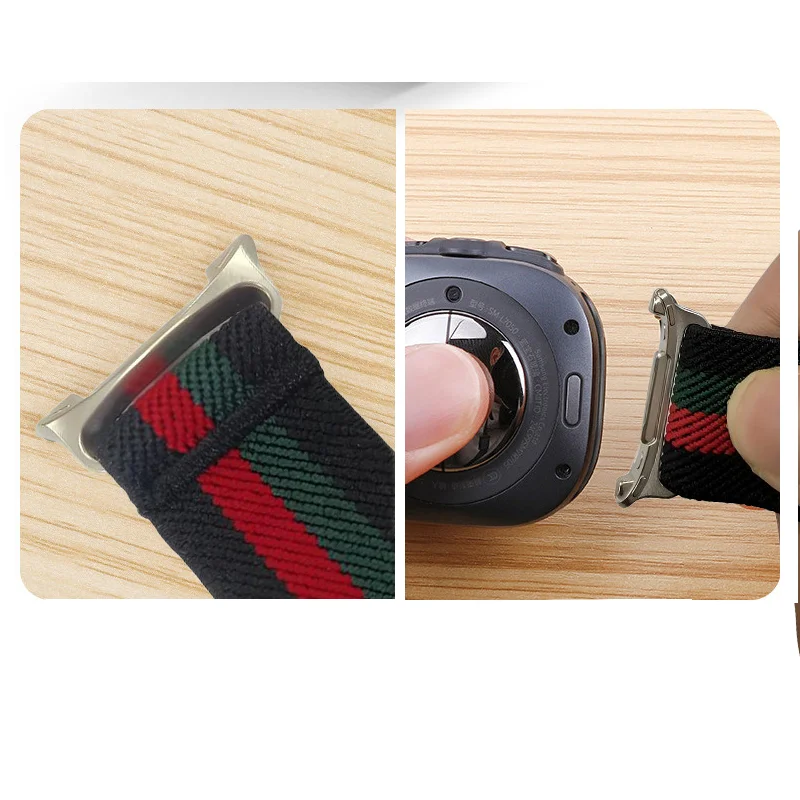 Braided Elastic Sport Bracelet for Smartwatch - Versatile Adjustable Band