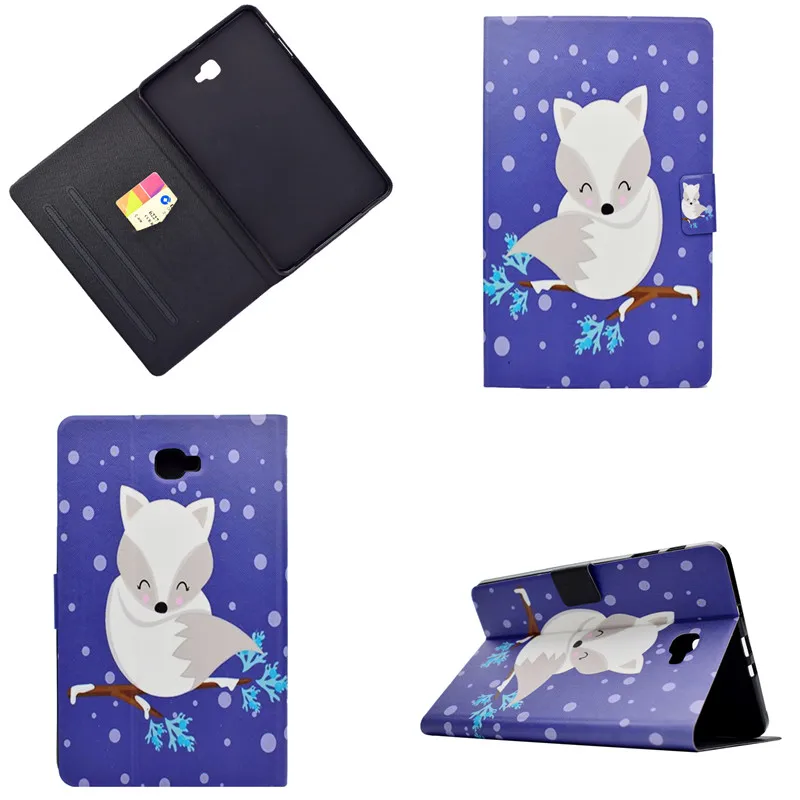 PU Leather Stand Cover for Tablet - Premium Protective Case, fits 10.1-Inch Devices