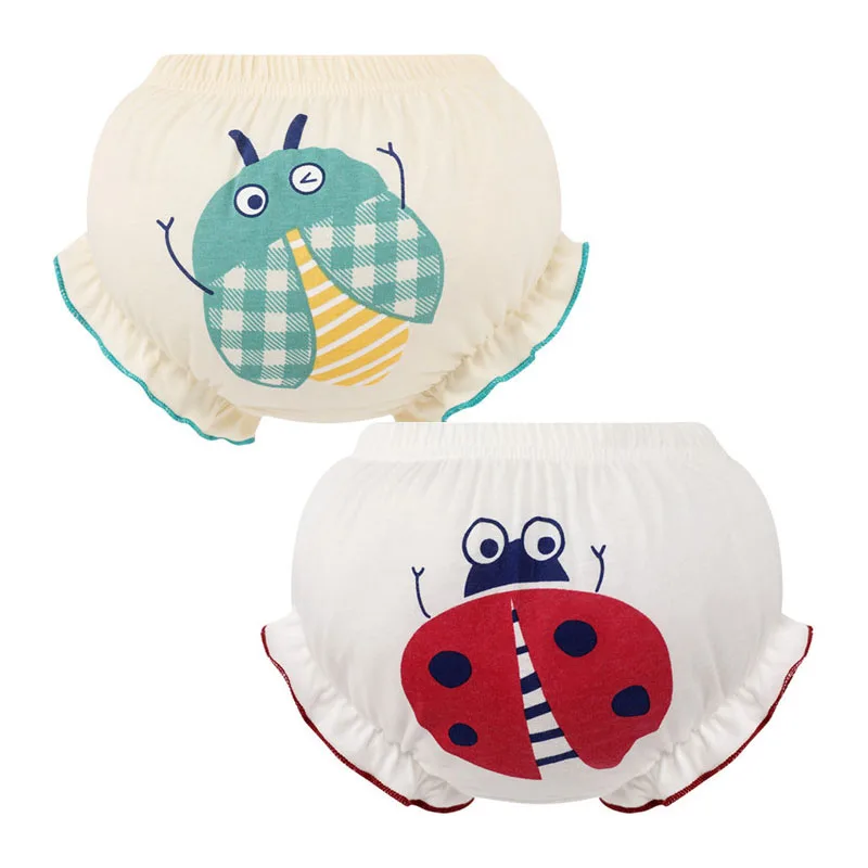 Baby 100% Cotton Panties Kids Girl Briefs Female Underwear 2 Piece/Lot
